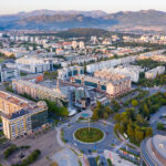 Aerial,View,Of,Podgorica,,Capital,Of,Montenegro,,Europe.,May,09.2020.